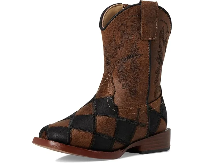 Детские ботинки Bird Blocks с квадратным носком и боковой молнией