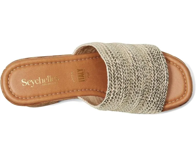 Seychelles Босоножки Applause Metallic Woven с плетением и высоким каблуком