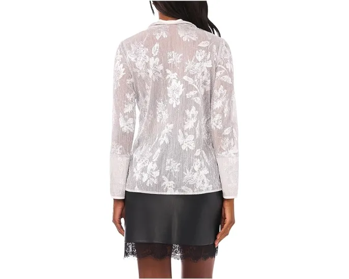 Блуза-туника Vince Camuto с V-образным вырезом и контрастными деталями