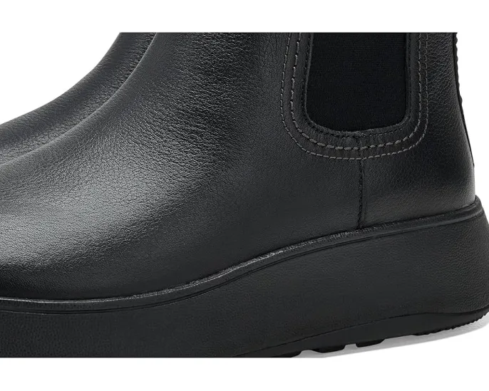 Chelsea-ботинки FitFlop F-Mode Stitch Warm из состаренной кожи с подошвой Microwobbleboard
