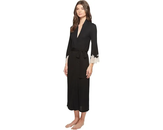 Халат Luxe Shangri-La из мягкого микса модала с поясом и карманами Natori