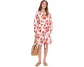 Платье мини Voile Kaia от Faherty в цветочек с поясом