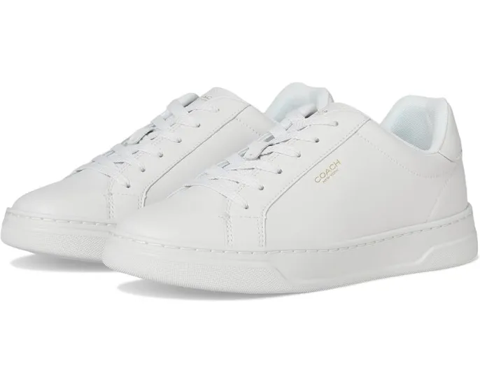 Кожаные кроссовки High Line Leather Sneaker от COACH с амортизированным воротником