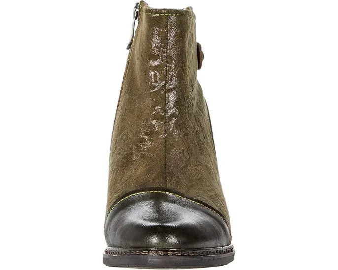 Ботильоны L'Artiste by Spring Step Socute с металлическим принтом и конусным каблуком