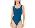 Цельный купальник Speedo Solid Mesh Scoop Neck с сетчатой спинкой