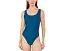 Цельный купальник Speedo Solid Mesh Scoop Neck с сетчатой спинкой