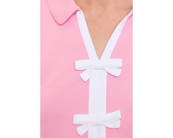 Женское поло Lilly Pulitzer Frida Bow с защитой UPF 50+