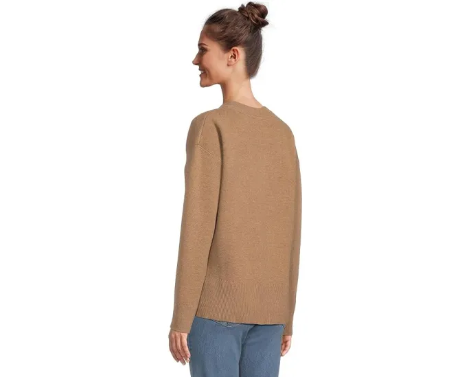 Мягкий свитер из хлопка и кашемира с воротником-гольф L.L.Bean