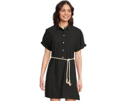 Платье-рубашка Half Placket с коротким рукавом от Lilla P