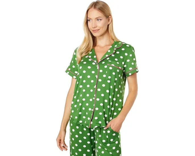 Kate Spade New York пижамный сет с коротким рукавом и горошком