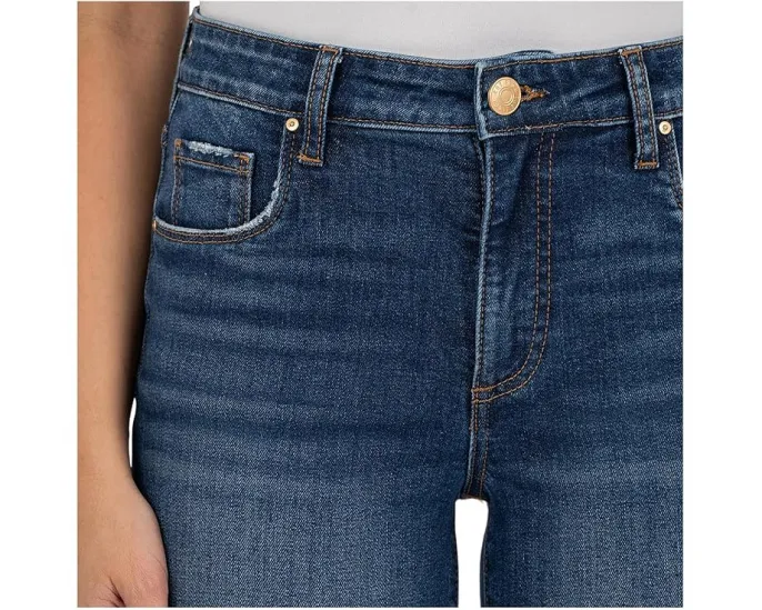 Джинсы KUT from the Kloth Reese с высокой посадкой и прямым кроем до щиколотки цвет attain