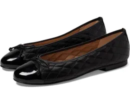 Туфли French Sole Tamara с стеганым верхом и бантом из гладкой кожи