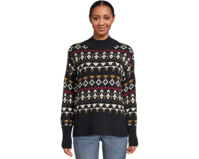 Свитер Barbour Larisa с рисунком fair isle и заниженными плечами