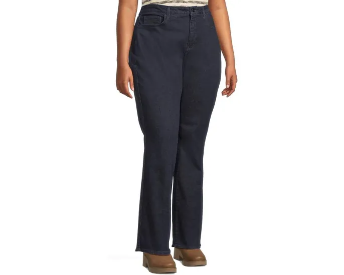 Джинсы NYDJ Plus Size Barbara Bootcut с клешем и удлиненным силуэтом в цвете Rinse