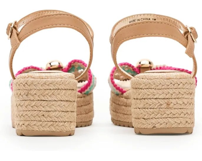 Сандалии Steve Madden Kids Bowden на платформе с ремешком на щиколотке