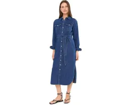 Джинсовое платье-рубашка Belted Denim Midi Lauren Ralph Lauren