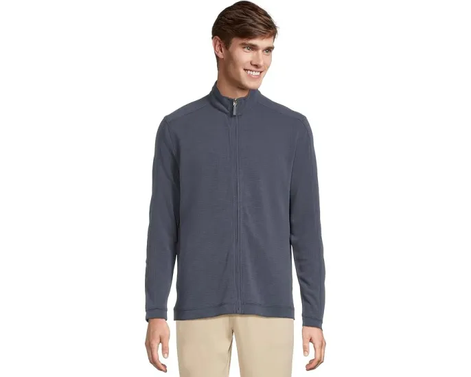 Куртка Johnston & Murphy Vintage Waffle Full Zip с вафельной фактурой