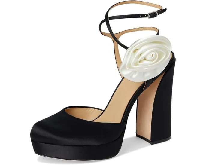 Badgley Mischka Туфли Janessa на платформе с крупным цветком и ремешком