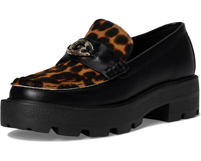 GUESS Лоферы Yanika на массивной подошве с логотипом и каблуком