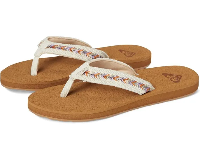 Шлепанцы Roxy Porto Iv с мягкими хлопковыми ремешками