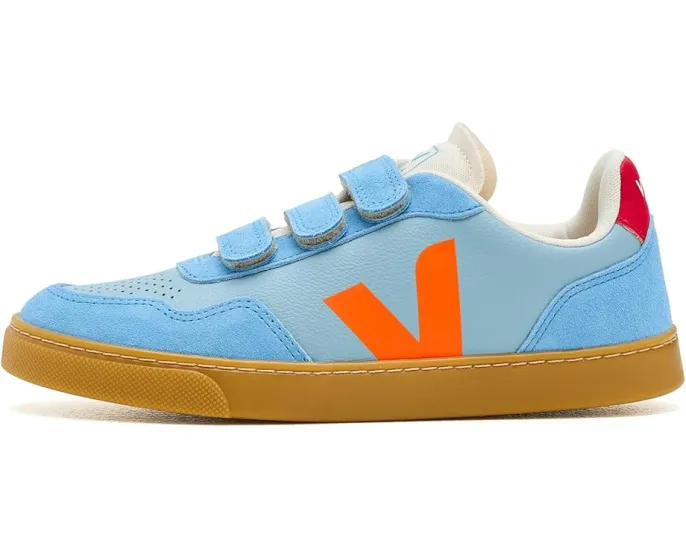 Кроссовки VEJA Kids Small V-90 на липучке с кожаным верхом