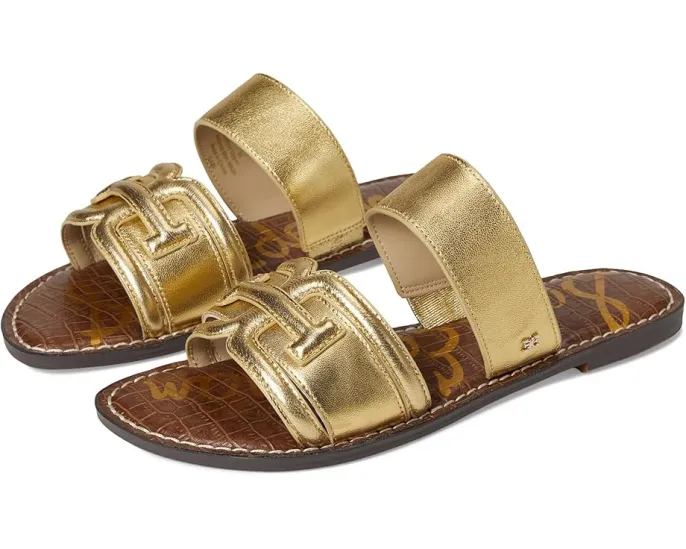 Сандалии Sam Edelman Gabi с двумя ремешками из кожи и логотипом