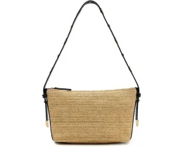 Сумка через плечо Straw Leather Sun Stud из соломки с шипами Madewell