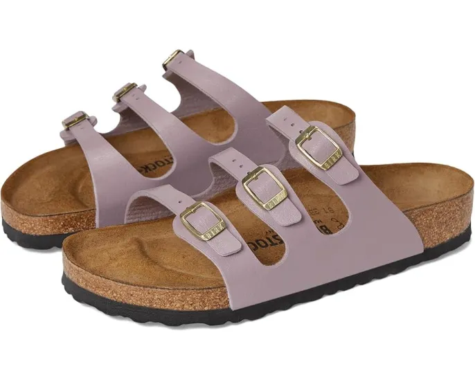 Сандалии Florida от Birkenstock с тремя тонкими регулируемыми ремешками