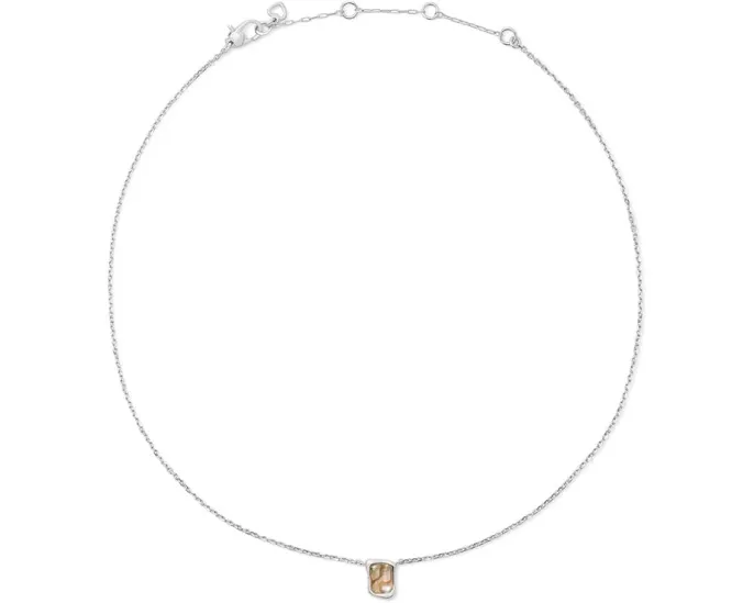 Кулон Molten Glass с подвеской из стекла и перламутра