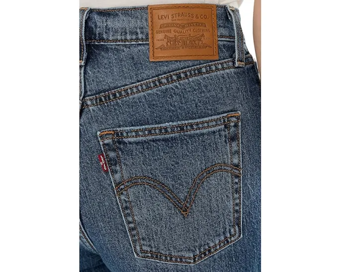 Джинсы Levi's Premium Ribcage Super High Waist с прямыми штанинами и высокой посадкой
