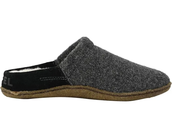 Тапочки SOREL Nakiska Scuff из замши и войлока с подошвой для улицы