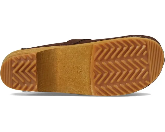 Sanita Hedi Сабо из замши на деревянной подошве с пряжкой