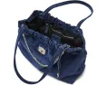 Сумка тоут The Denim Suede Cristina из денима с замшевой отделкой Marc Jacobs