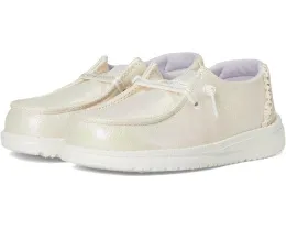 Детские слипоны Hey Dude Kids Wendy Dazzling с блестками и технологией Flex & Fold