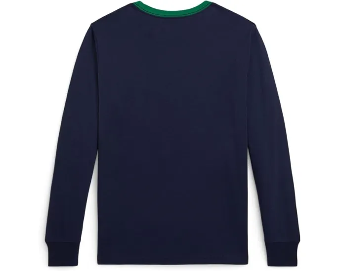 Футболка Polo Ralph Lauren Kids с длинным рукавом и логотипом для детей старшего возраста