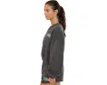 Флисовая кофта Trackside Fleece Crew New Balance черный оверсайз