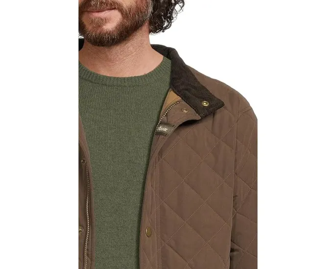 Куртка Barbour Shoveler Quilted стеганая с капюшоном и множеством карманов