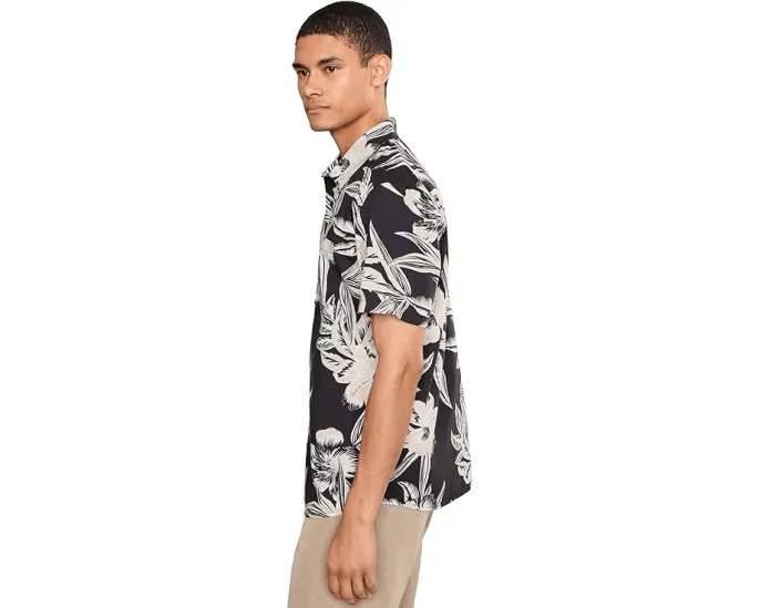 Рубашка RVCA Overspray Short Sleeve с флористическим принтом