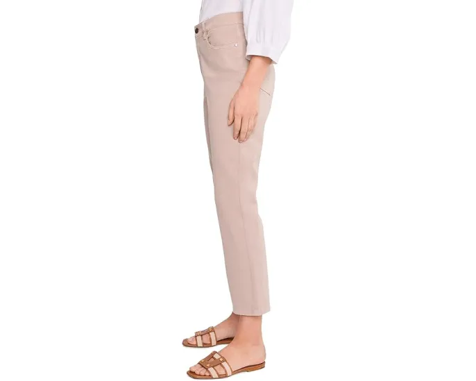 Garment Dyed Cotton Stretch Denim Ankle Kick Jeans