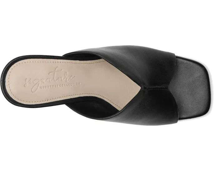 Босоножки Karah с открытым квадратным носком и ребристым каблуком