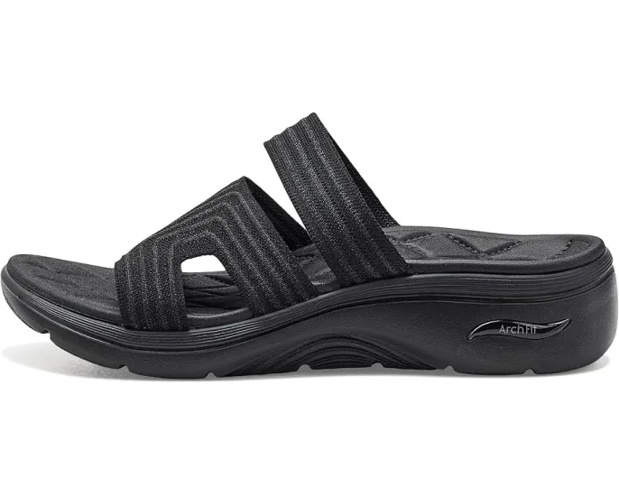 Сандалии Skechers GO WALK Arch Fit 2.0 с блестящим трикотажем