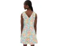 Floral Bow Strap A-Line Dress
