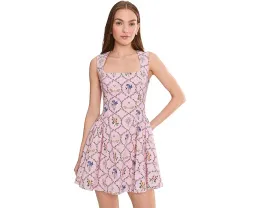 Мини-платье с квадратным вырезом и воланом на бедре Hip Flounce от Avec Les Filles