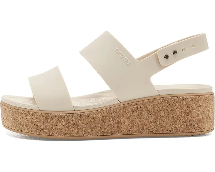 Сандалии Crocs Brooklyn Cork Low Wedge на пробковой платформе