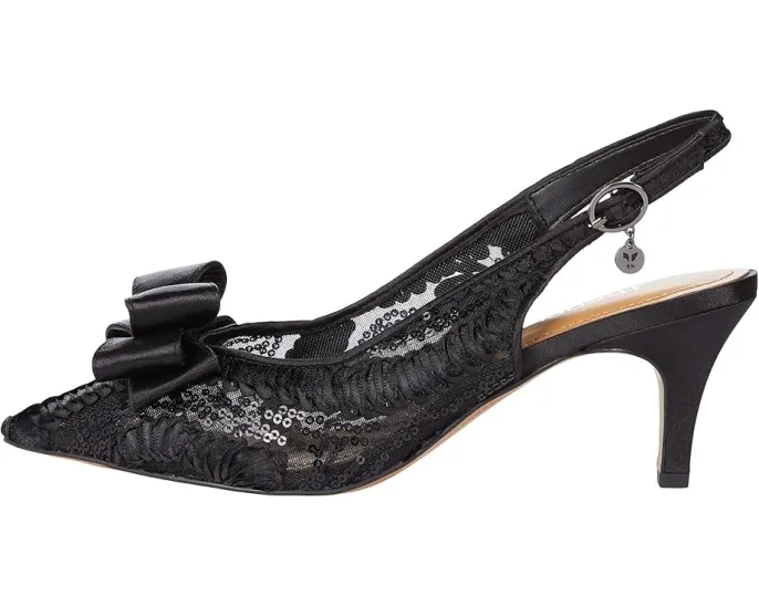 Вечерние туфли J. Renee Yazmine с бантом и котячьим каблуком