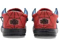 Hey Dude мокасины Wally Funk Spiderman в синем цвете с принтом паутины