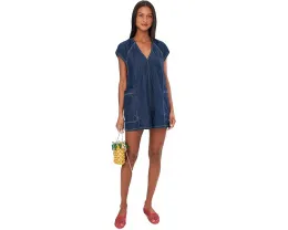 Комбинезон Free Fall Denim из легкого денима с V-образной спинкой и регулируемыми завязками