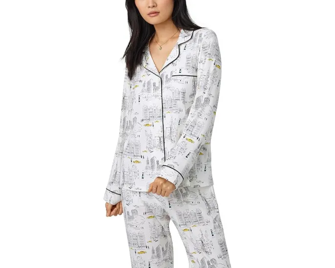 Пижамный комплект Bedhead PJs из органического хлопка с длинными рукавами