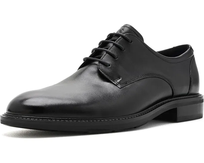 Туфли ECCO Prague Derby Plain Toe Oxford кожаные на шнуровке