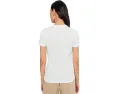Футболка Lacoste Slim Fit из хлопка с ребристой фактурой и вышитым крокодилом